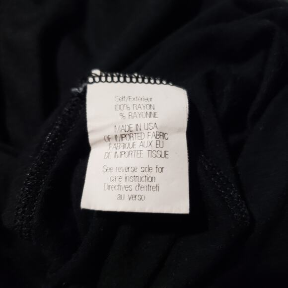 Theory 38 Lightweight Tank Top Women's Large Black Scoop Neck Semi-Sheer Rayon - Picture 7 of 10
